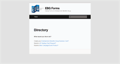 Desktop Screenshot of ebgforms.com