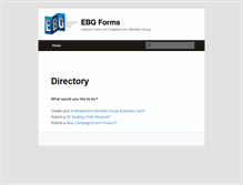 Tablet Screenshot of ebgforms.com